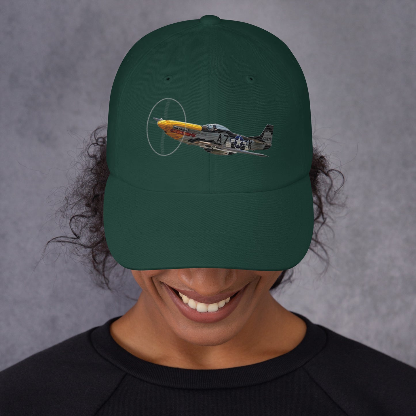 P-51 WW2 warbird airplane fighter dad hat mighty shirt