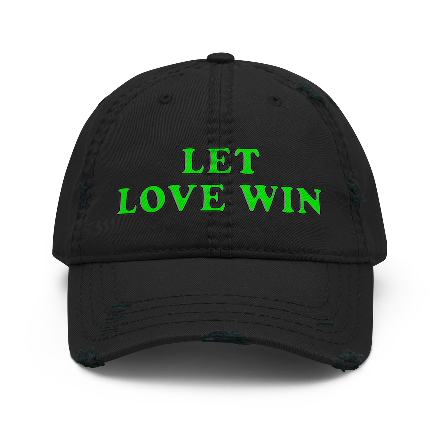 Let Love Win Printed Distressed Dad Hat Mighty Shirt inspiration