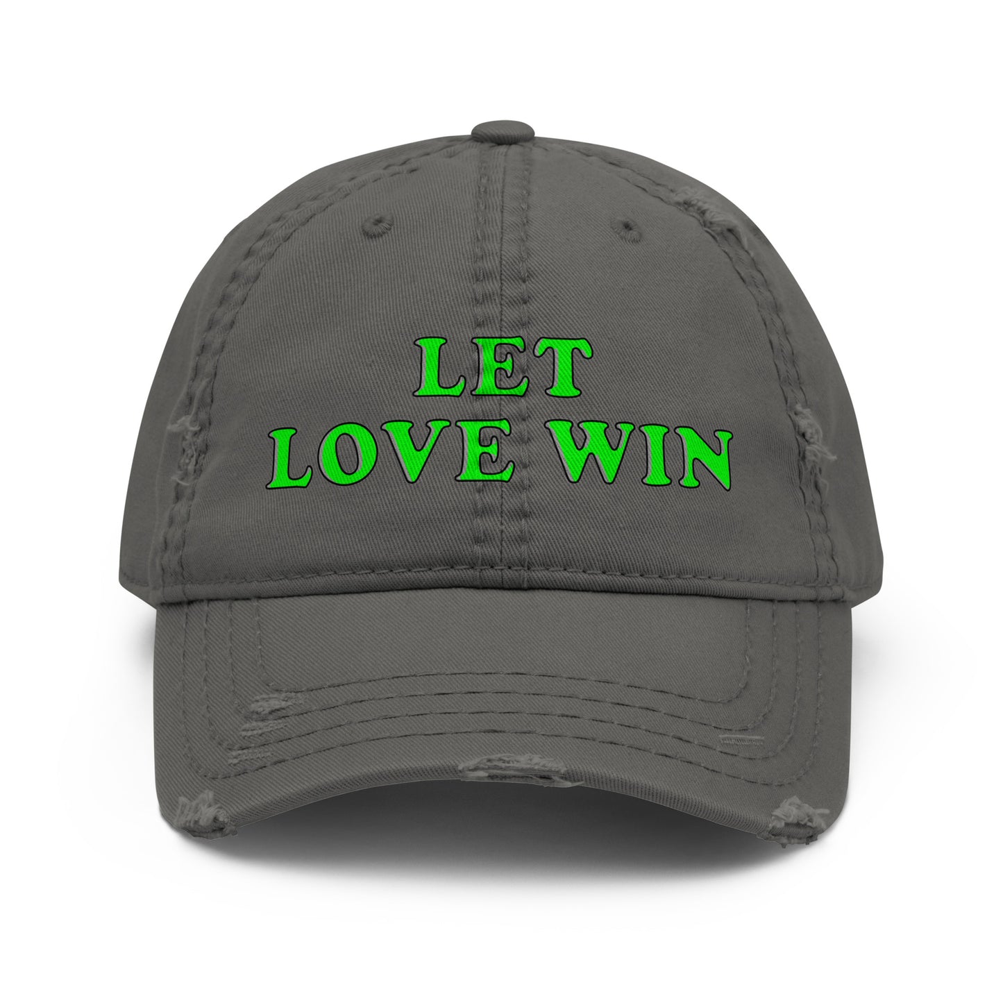 Let Love Win Printed Distressed Dad Hat Mighty Shirt inspiration