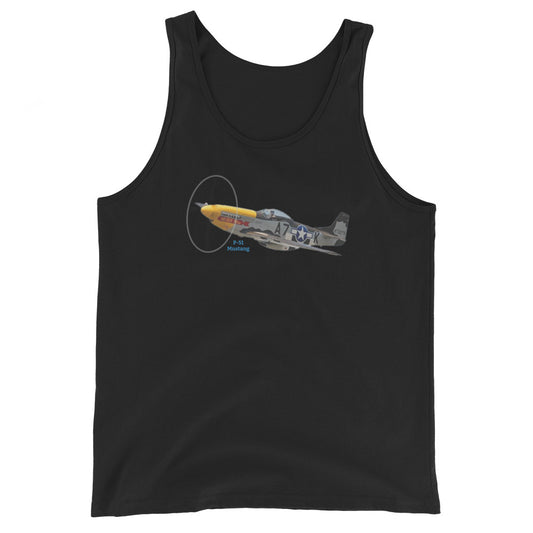tank top P-51 Mustang warbird fighter cotton MightyShirt
