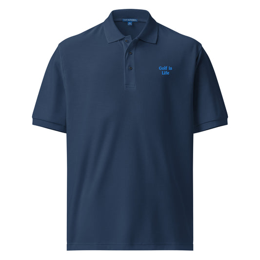 "Golf is Life" Men's Premium Polo by Mighty Shirt