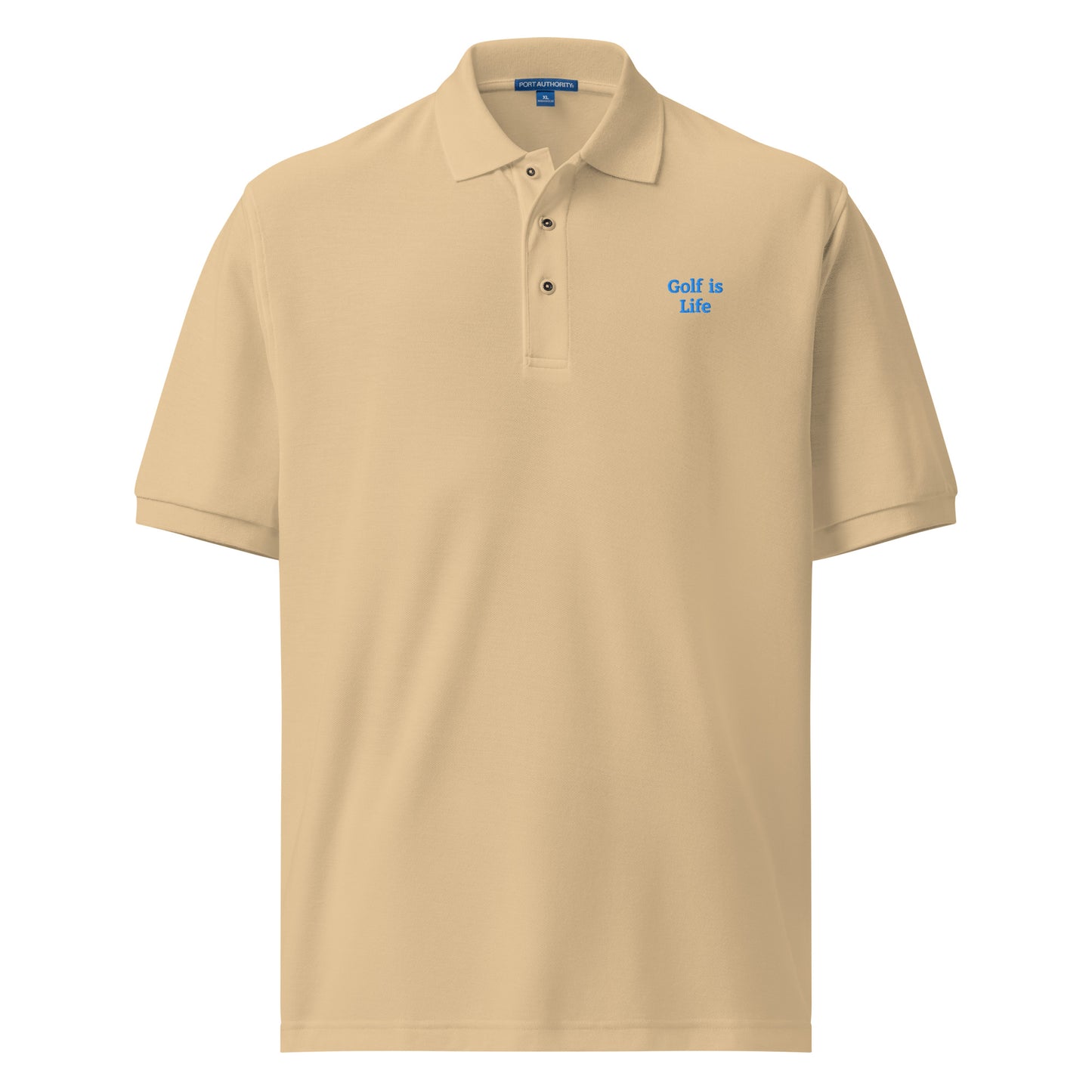 "Golf is Life" Men's Premium Polo by Mighty Shirt