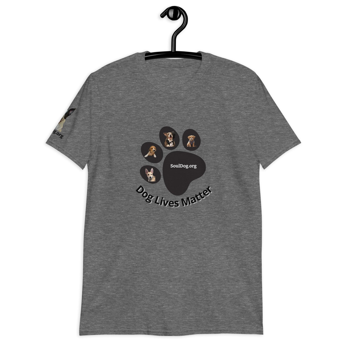 "Dog Lives Matter" 100% Cotton Unisex T-Shirt by Mighty Shirt