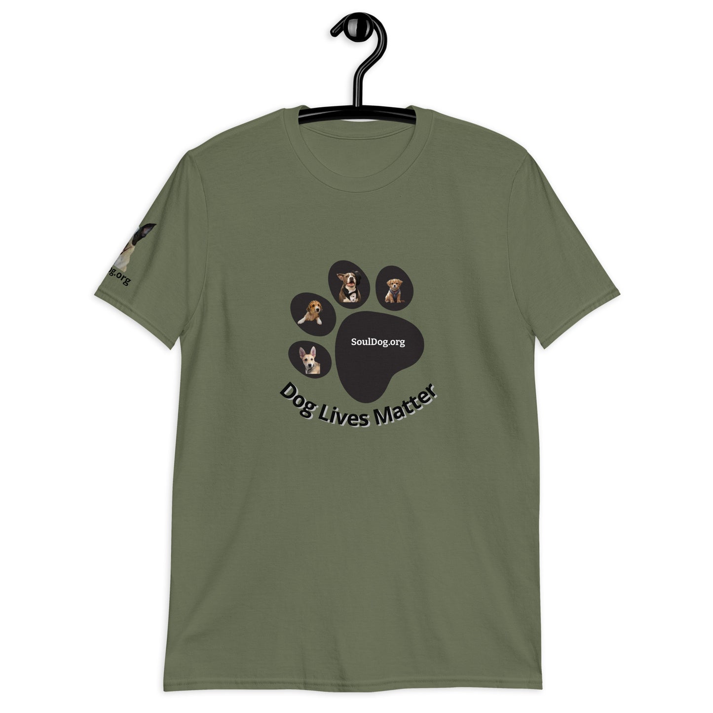 "Dog Lives Matter" 100% Cotton Unisex T-Shirt by Mighty Shirt