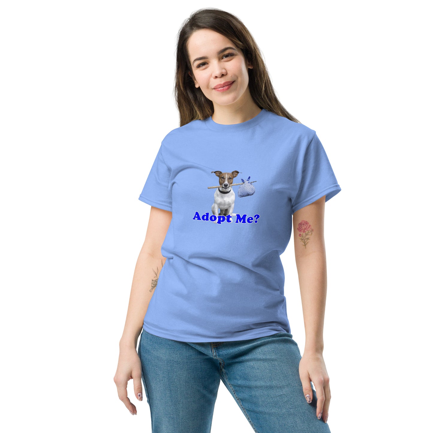 Adopt Me? dog lover's classic 100% cotton Unisex classic T-Shirt