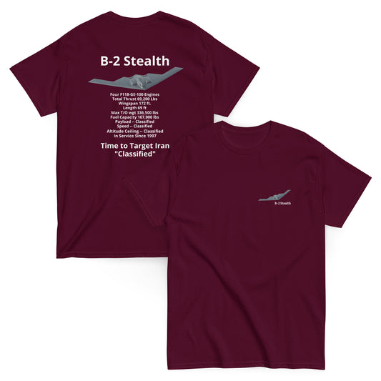 B-2 Stealth Bomber 100% cotton Unisex classic tee by Mighty Shirt