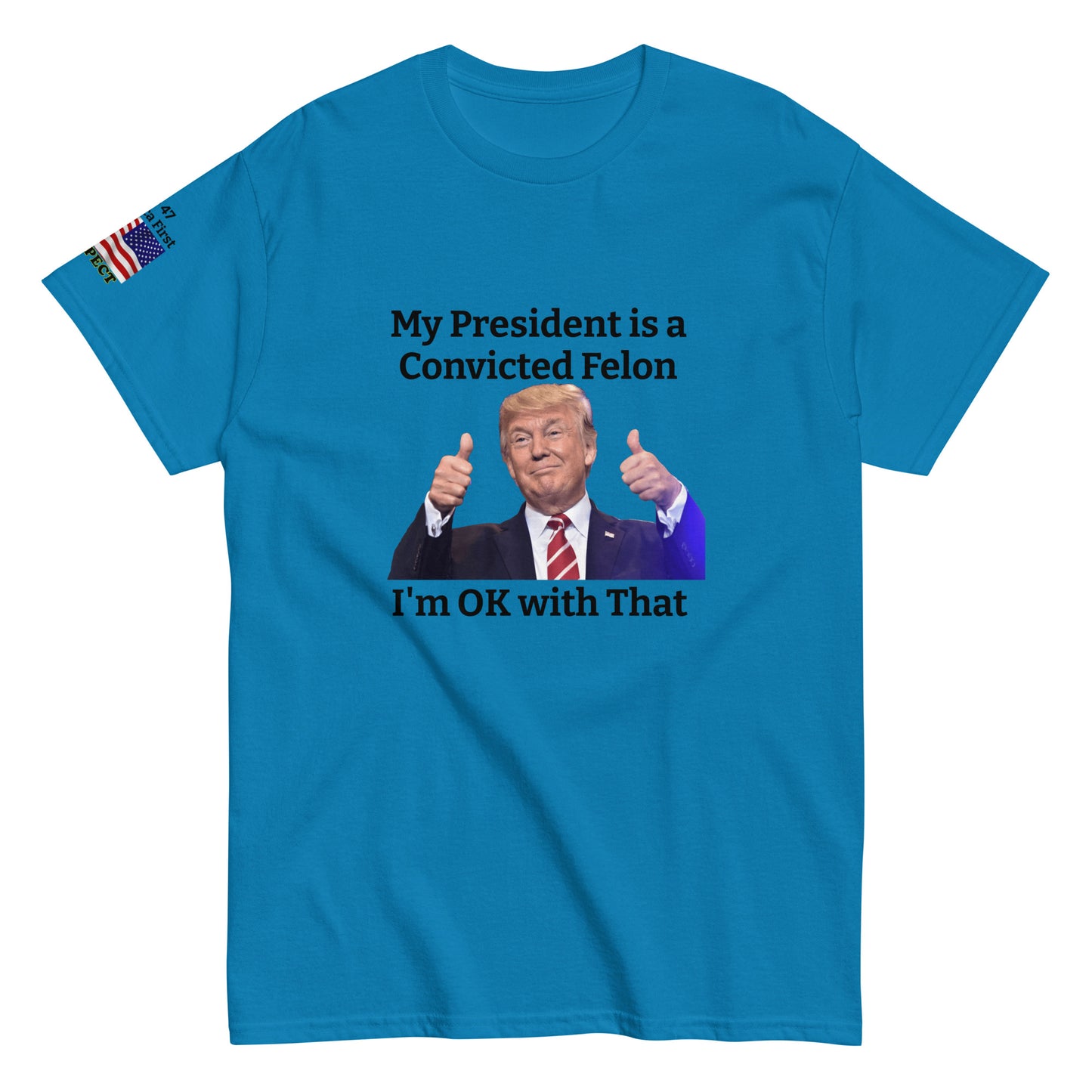 MightyShirt Political Trump Convicted Felon 100% cotton unisex T-Shirt