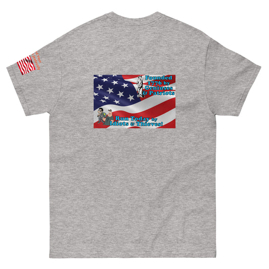 Once Freedom is Gone Patriotic Flag MightyShirt Cotton Unisex T-Shirt