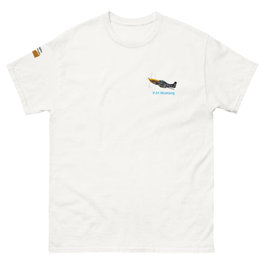 P-51 airplane WW2 unisex T-shirt cotton MightyShirt