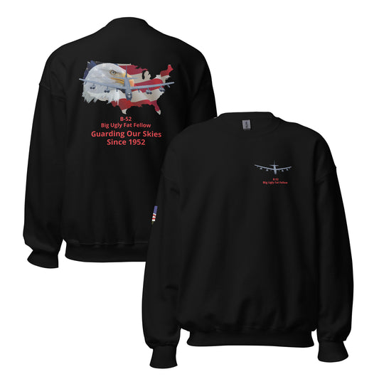 b-52 airplane bomber MightyShirt unisex sweatshirt
