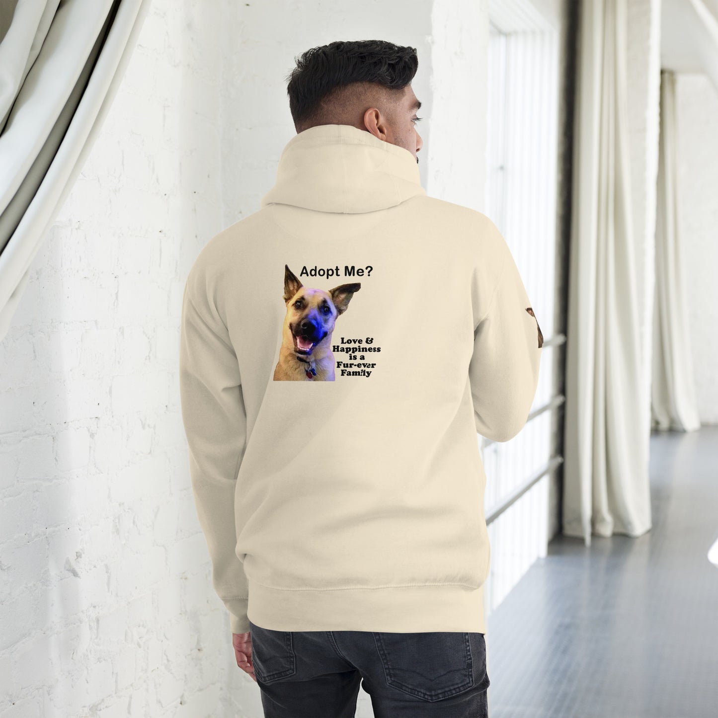 Adopt Me? Happiness is a Fur-Ever Family Premium Unisex Hoodie