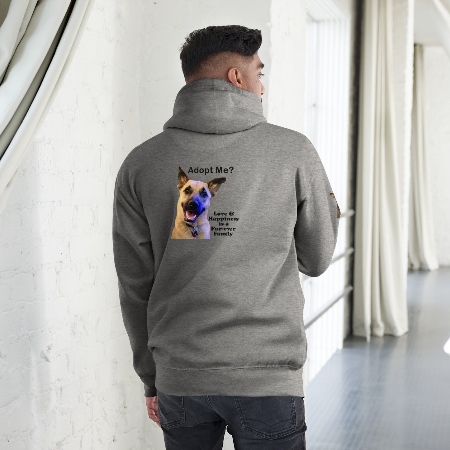 Adopt Me? Happiness is a Fur-Ever Family Premium Unisex Hoodie