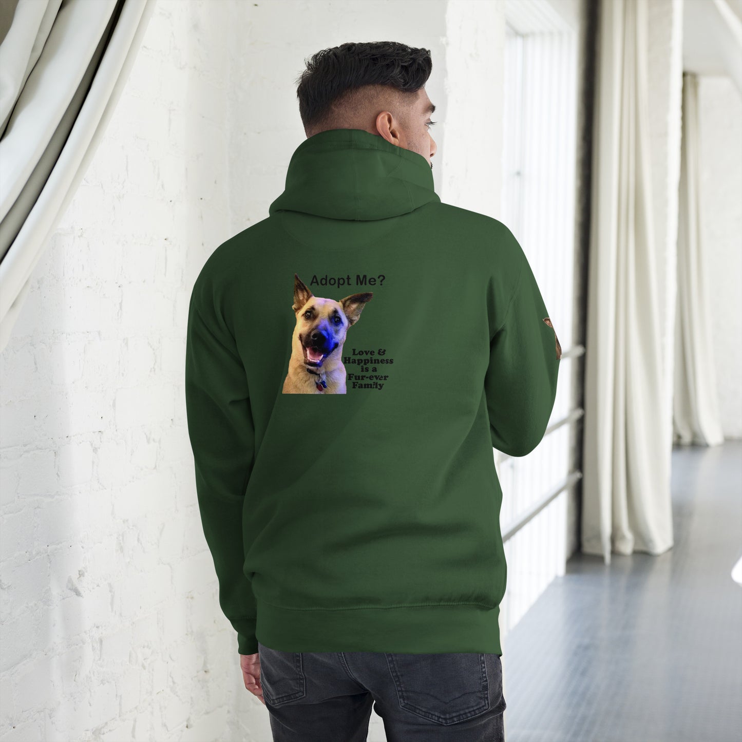 Adopt Me? Happiness is a Fur-Ever Family Premium Unisex Hoodie