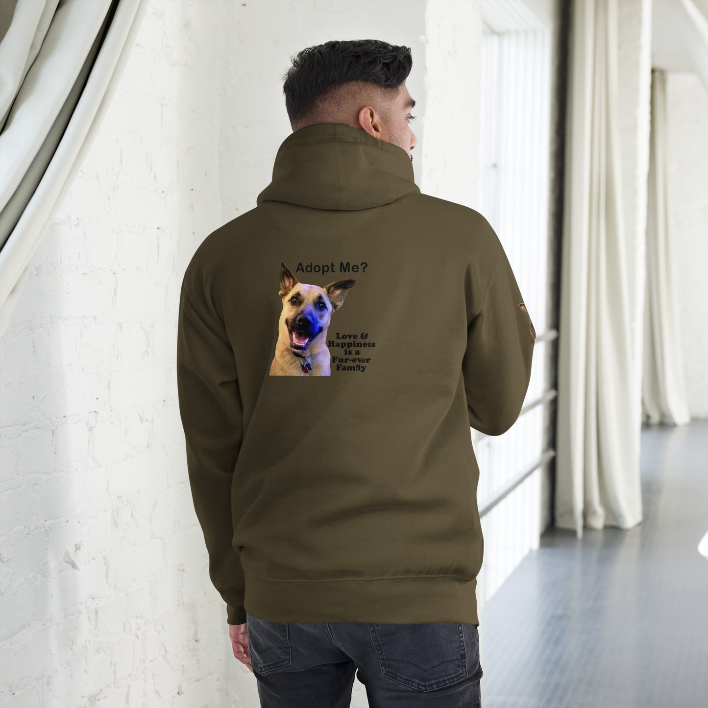 Adopt Me? Happiness is a Fur-Ever Family Premium Unisex Hoodie