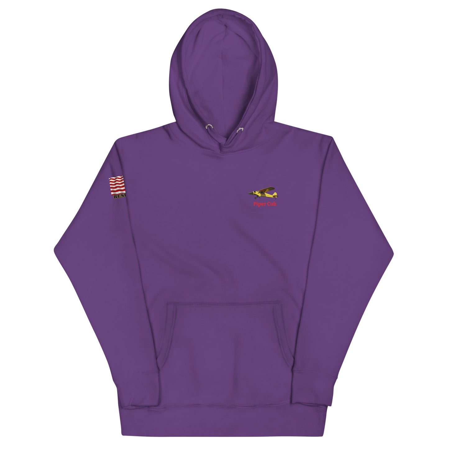 Piper Cub airplane MightyShirt unisex Hoodie America WW2
