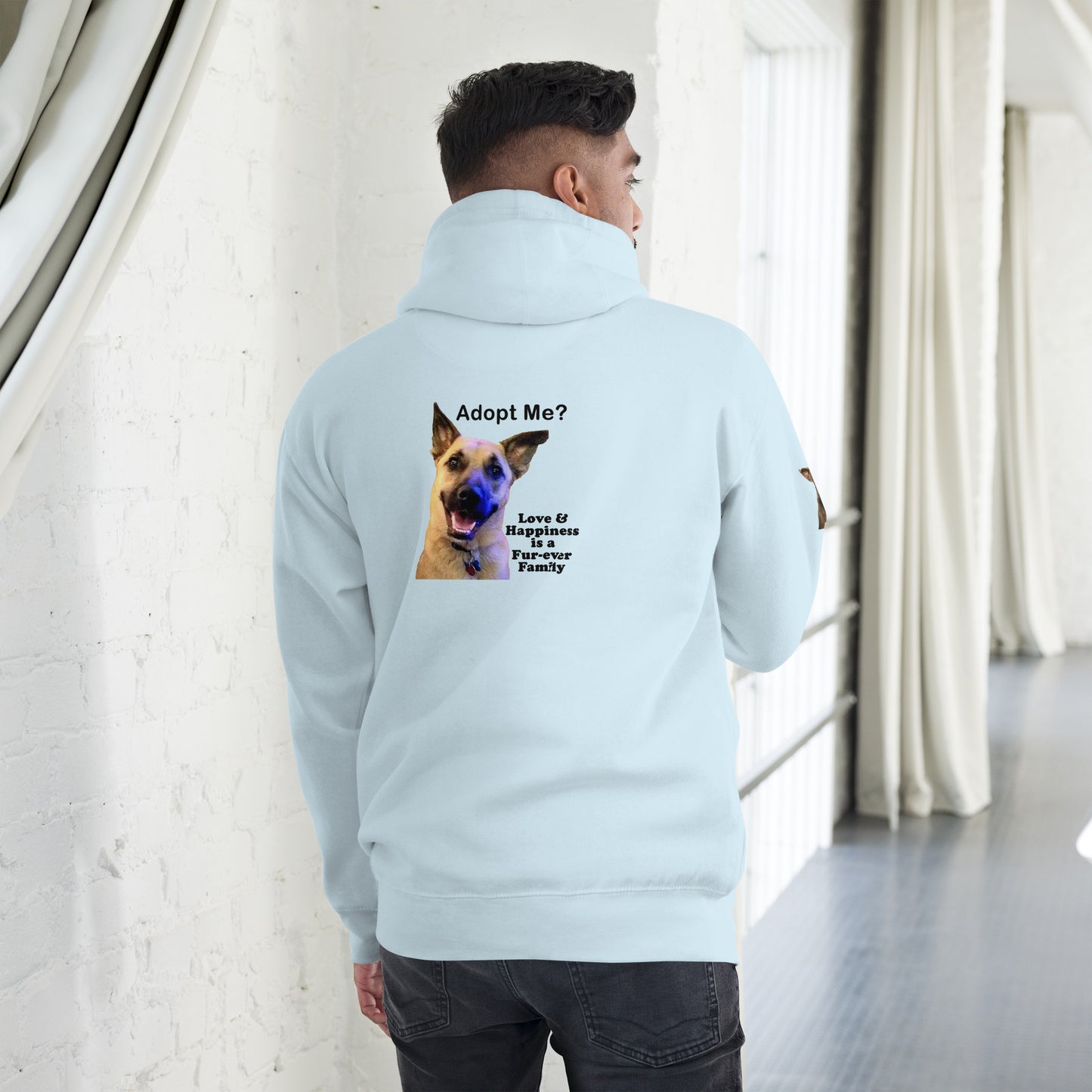 Adopt Me? Happiness is a Fur-Ever Family Premium Unisex Hoodie