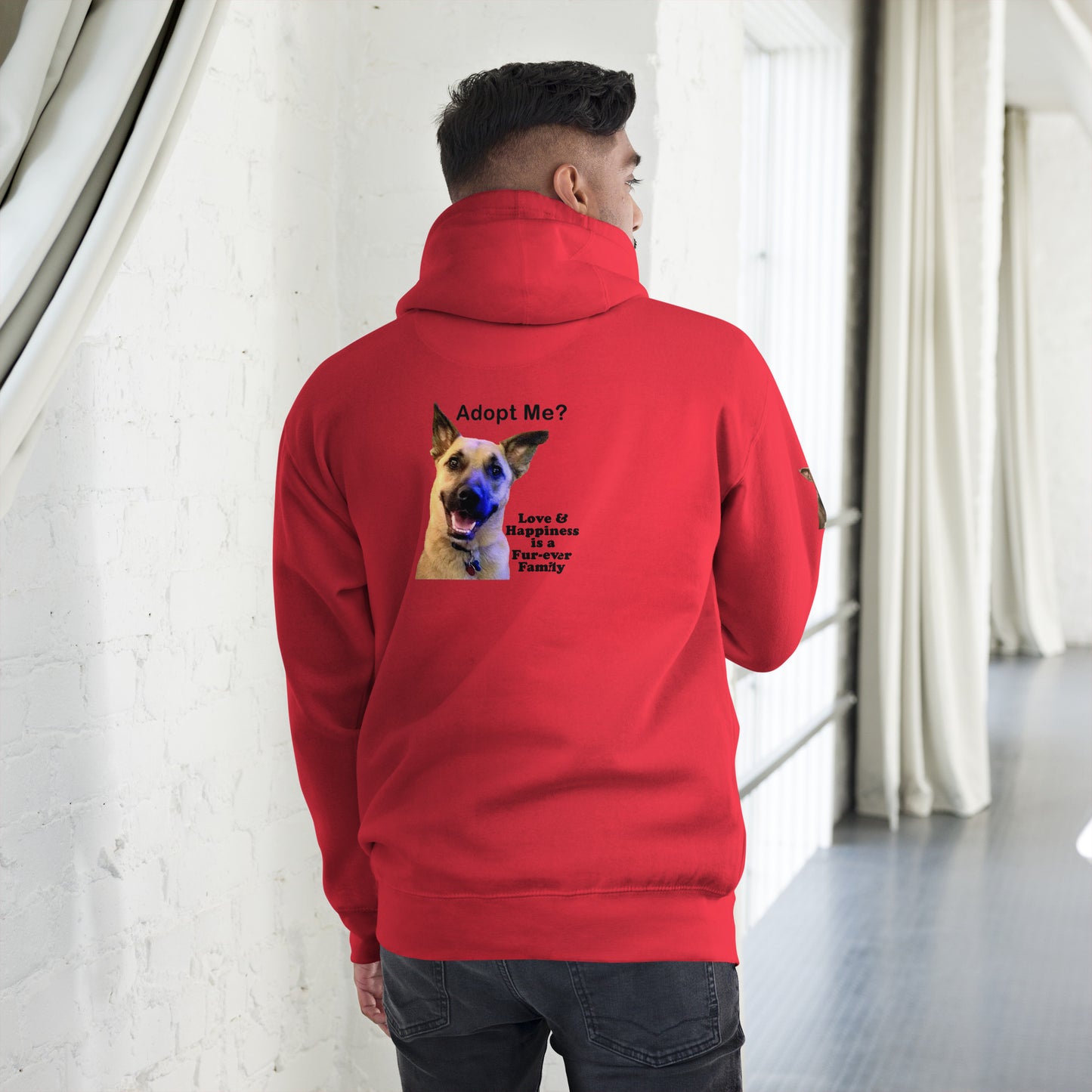 Adopt Me? Happiness is a Fur-Ever Family Premium Unisex Hoodie