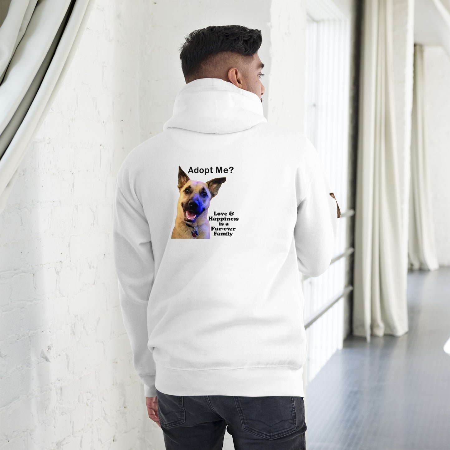 Adopt Me? Happiness is a Fur-Ever Family Premium Unisex Hoodie