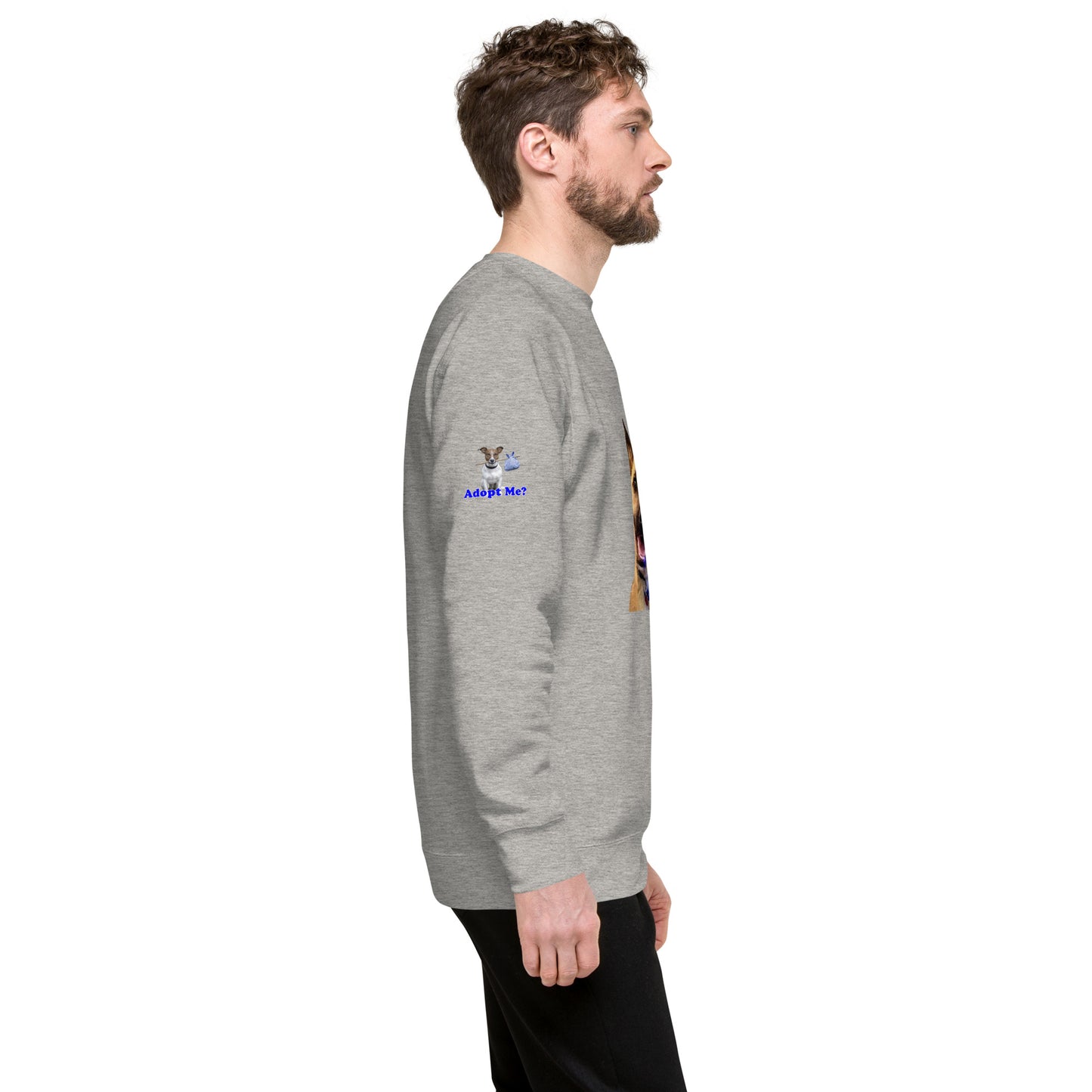 Adopt Me? Dog Lover's Premium Unisex Sweatshirt by Mighty Shirt