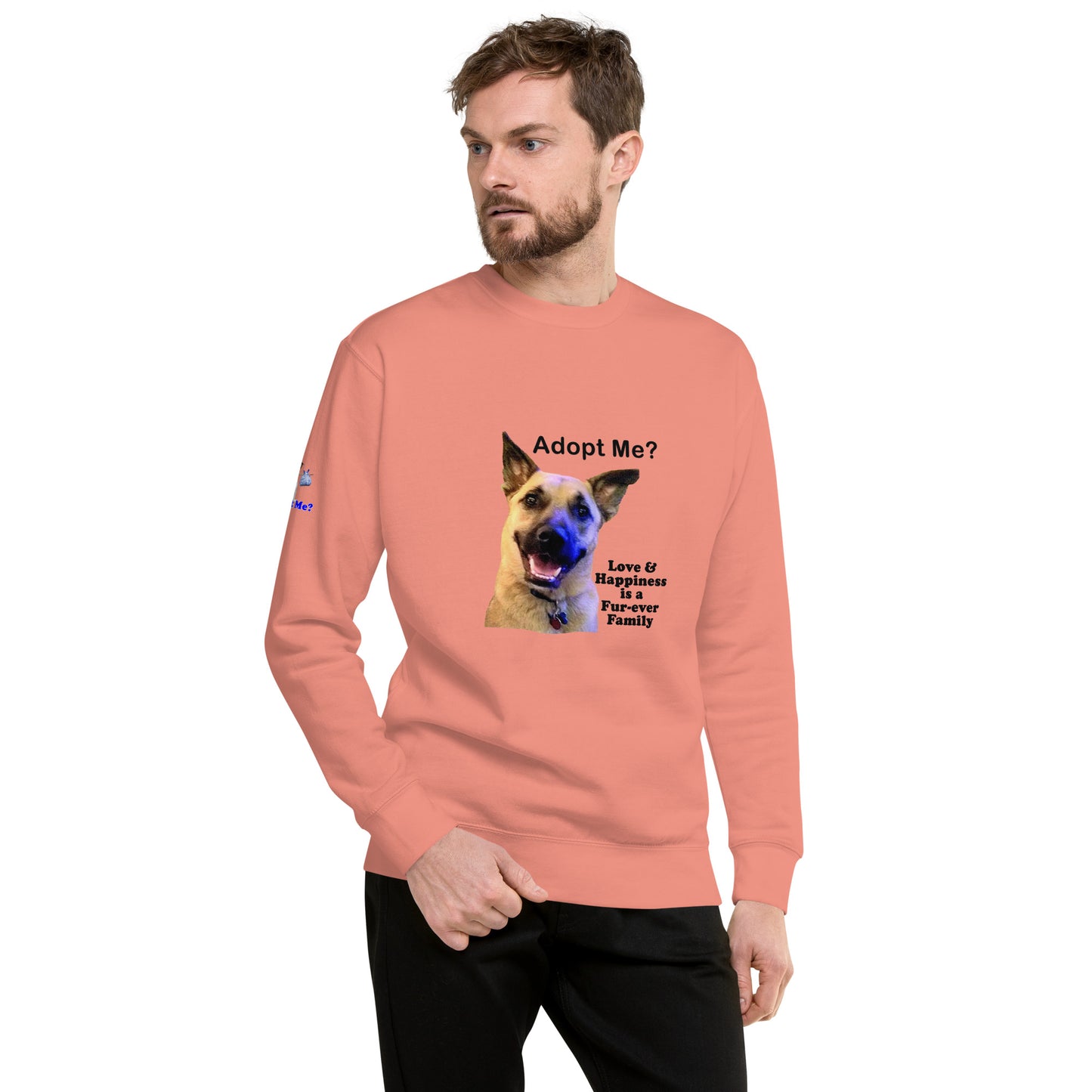 Adopt Me? Dog Lover's Premium Unisex Sweatshirt by Mighty Shirt