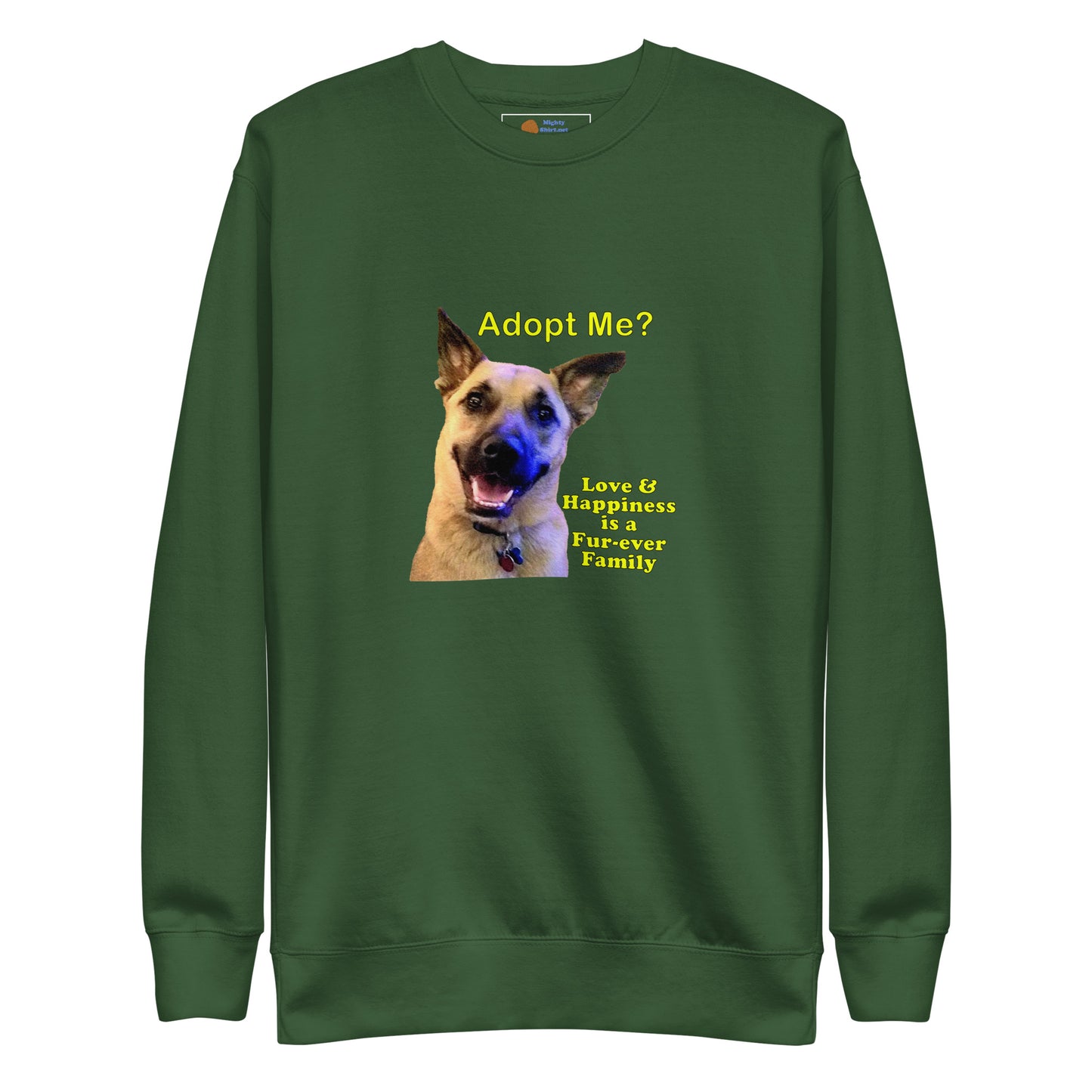 Adopt Me? Dog Lover's Unisex Premium Sweatshirt by Mighty Shirt