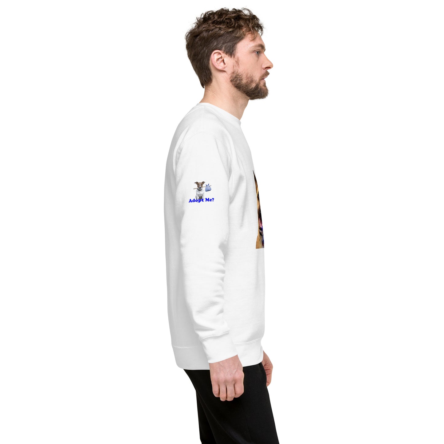 Adopt Me? Dog Lover's Premium Unisex Sweatshirt by Mighty Shirt