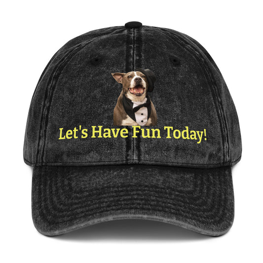 Fun Dog Rescue Cotton Twill Hat by Mighty Shirt