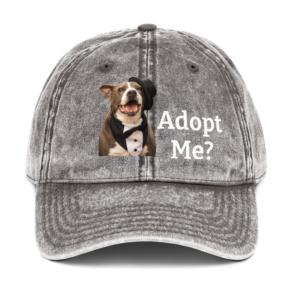 Adopt a Rescue Dog Cotton Twill Hat by Mighty Shirt