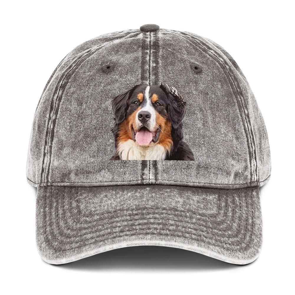 Big Dog Vintage Cotton Twill Cap by Mighty Shirt