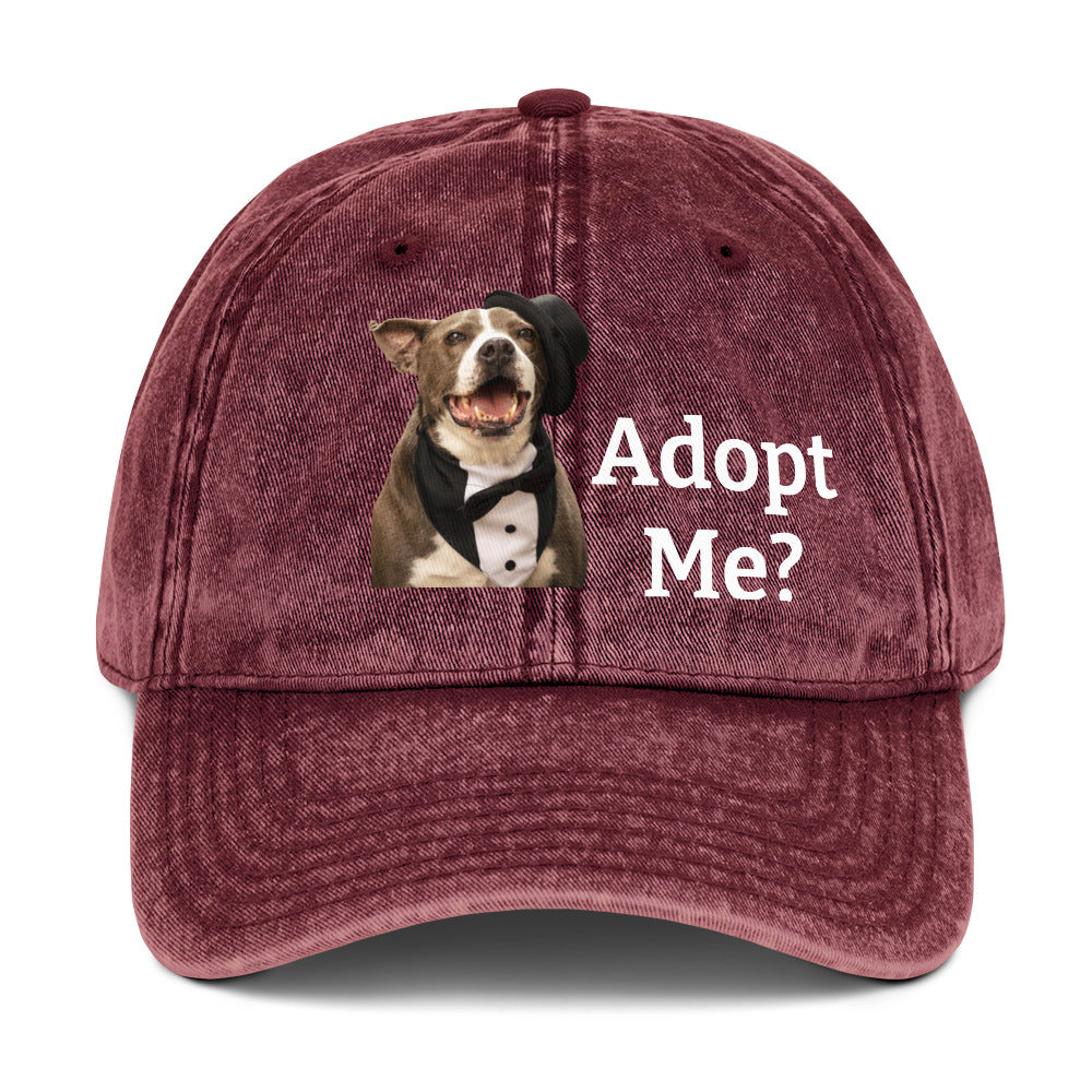 Adopt a Rescue Dog Cotton Twill Hat by Mighty Shirt