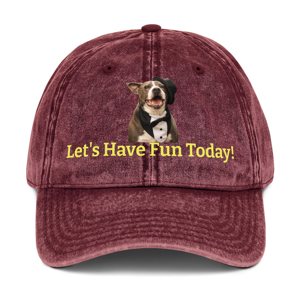 Fun Dog Rescue Cotton Twill Hat by Mighty Shirt