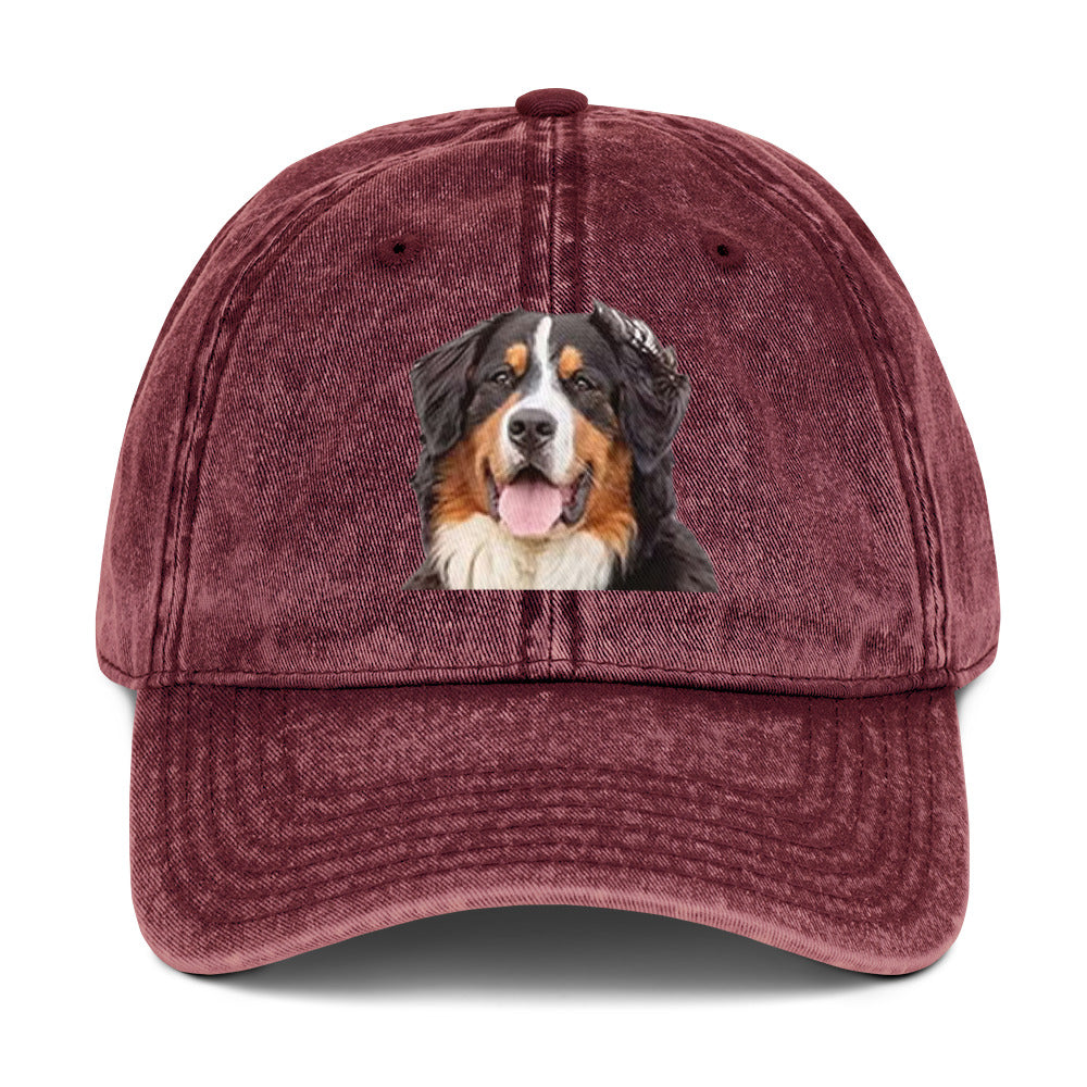 Big Dog Vintage Cotton Twill Cap by Mighty Shirt