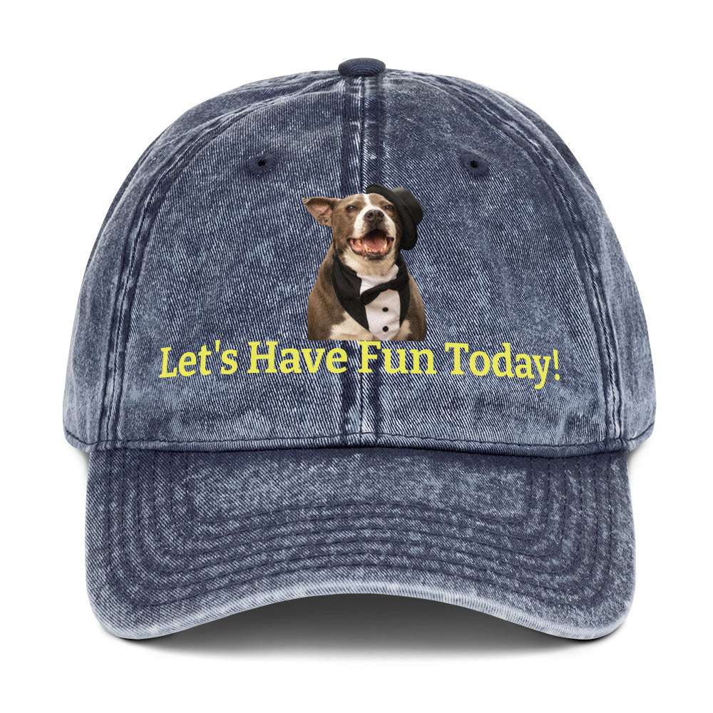 Fun Dog Rescue Cotton Twill Hat by Mighty Shirt
