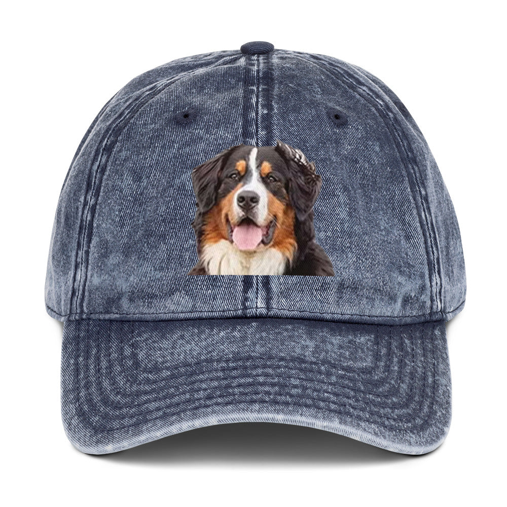 Big Dog Vintage Cotton Twill Cap by Mighty Shirt
