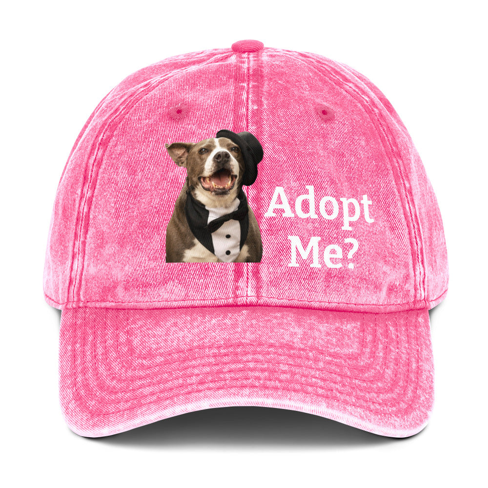 Adopt a Rescue Dog Cotton Twill Hat by Mighty Shirt