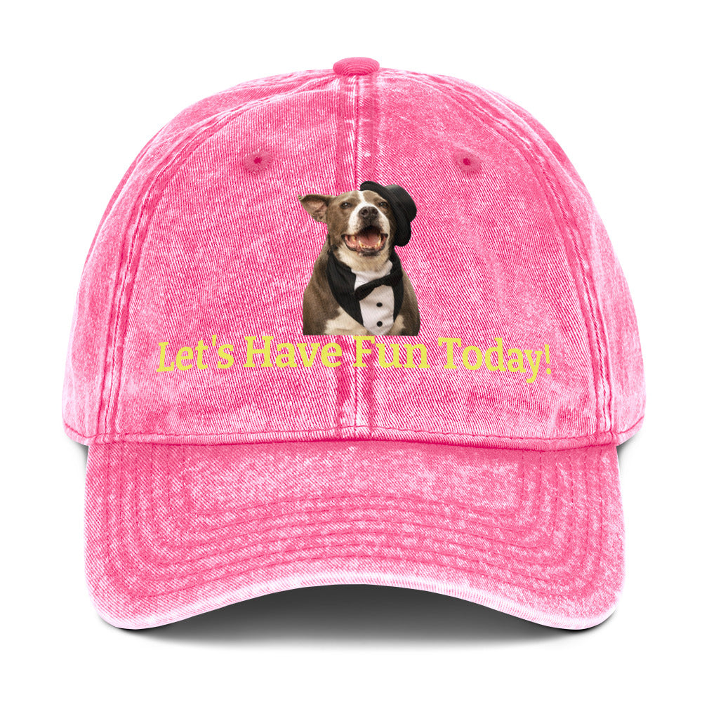 Fun Dog Rescue Cotton Twill Hat by Mighty Shirt