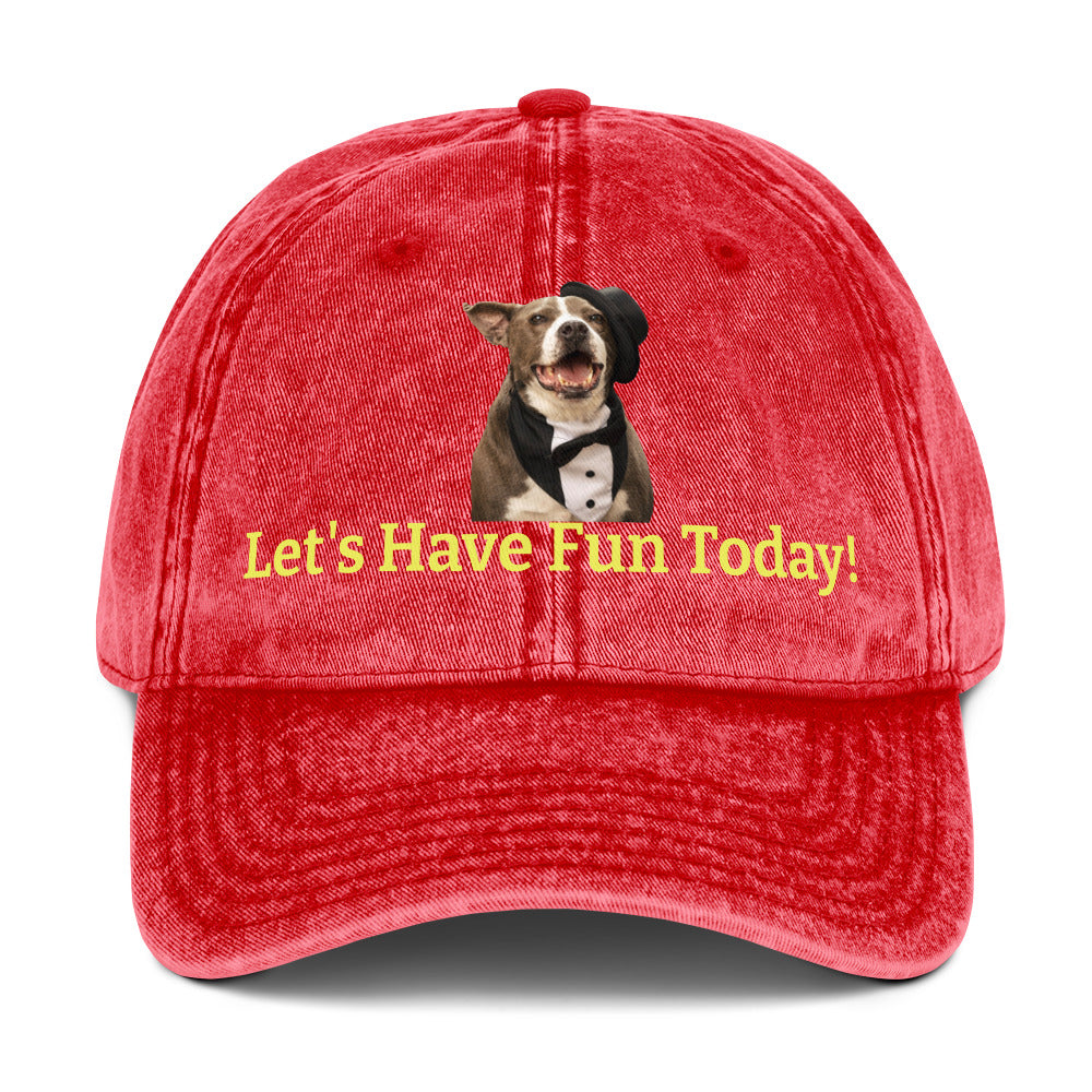 Fun Dog Rescue Cotton Twill Hat by Mighty Shirt