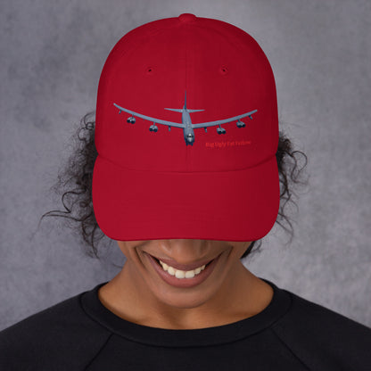 MightyShirt B-52 bomber airplane dad hat cotton
