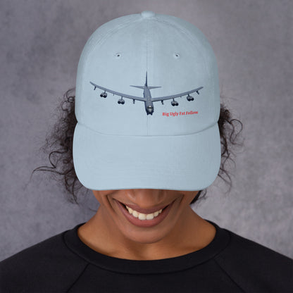 MightyShirt B-52 bomber airplane dad hat cotton