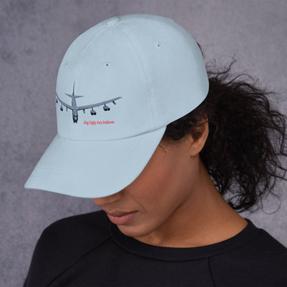 MightyShirt B-52 bomber airplane dad hat cotton