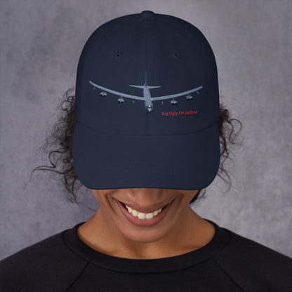 MightyShirt B-52 bomber airplane dad hat cotton