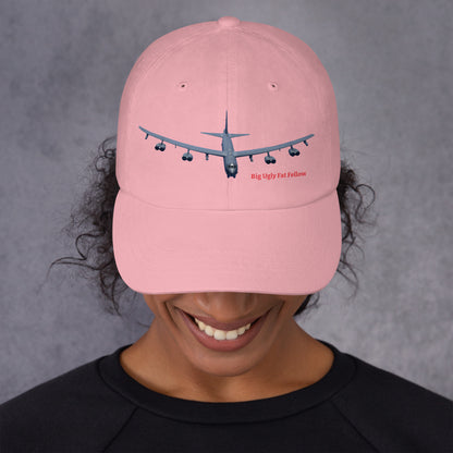 MightyShirt B-52 bomber airplane dad hat cotton