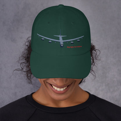 MightyShirt B-52 bomber airplane dad hat cotton