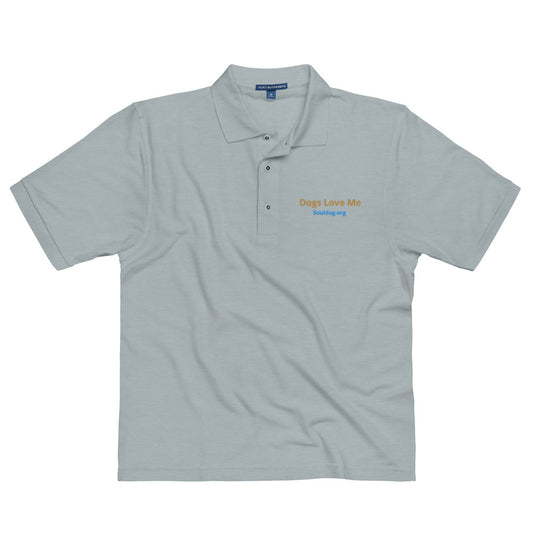Dogs Love Me Embroidered Polo Shirt SoulDog.org by MightyShirt