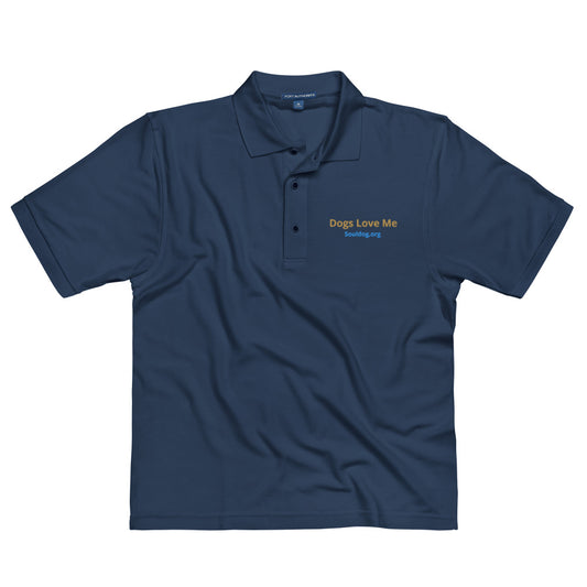 Dogs Love Me Embroidered Polo Shirt SoulDog.org by MightyShirt
