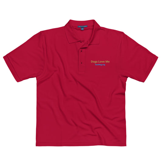 Dogs Love Me Embroidered Polo Shirt SoulDog.org by MightyShirt
