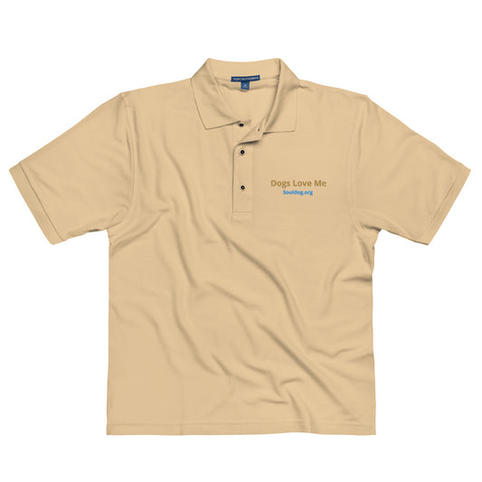 Dogs Love Me Embroidered Polo Shirt SoulDog.org by MightyShirt