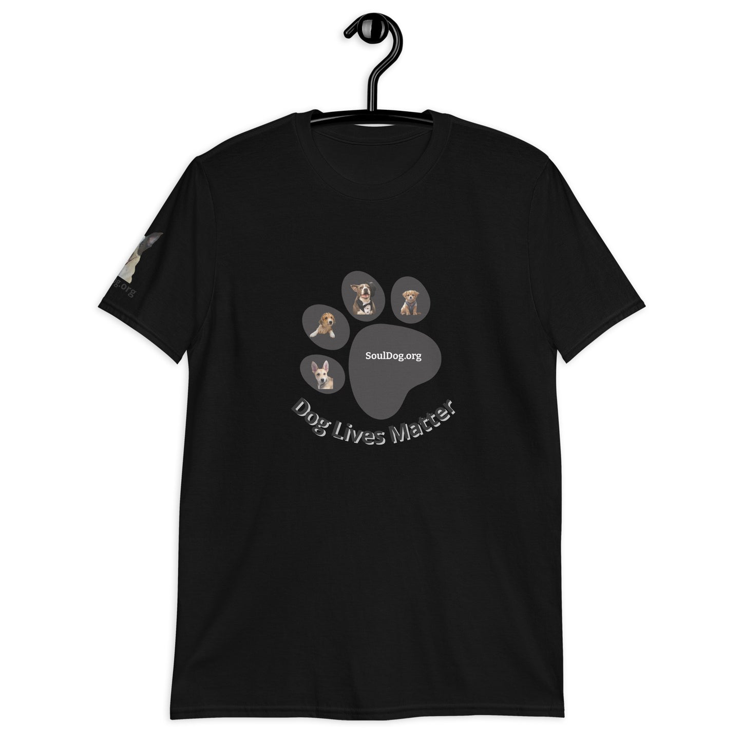 "Dog Lives Matter" 100% Cotton Unisex T-Shirt by Mighty Shirt