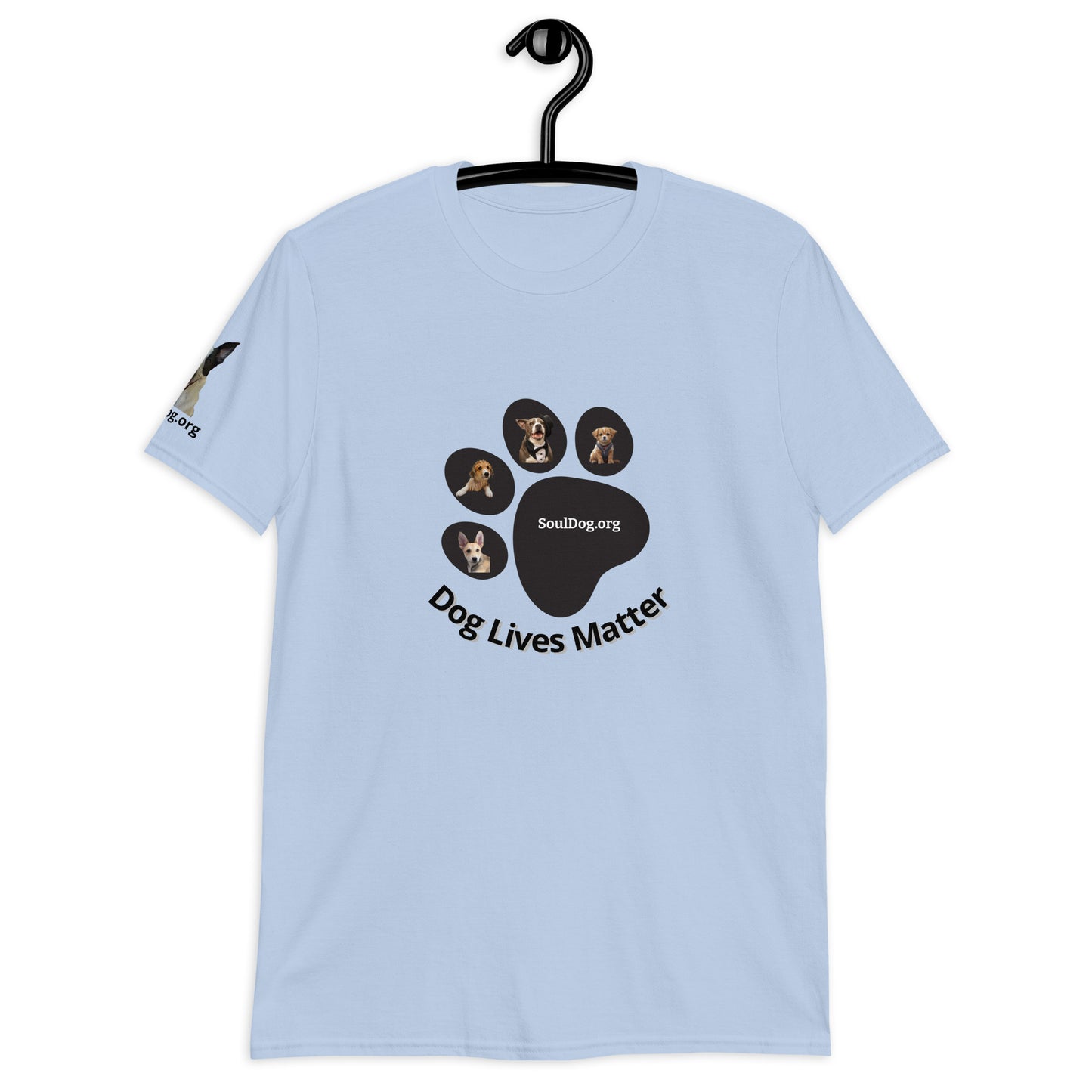 "Dog Lives Matter" 100% Cotton Unisex T-Shirt by Mighty Shirt