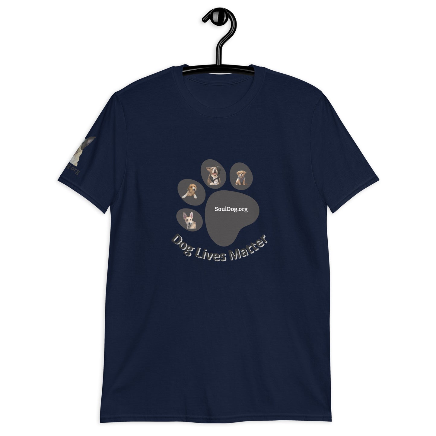 "Dog Lives Matter" 100% Cotton Unisex T-Shirt by Mighty Shirt